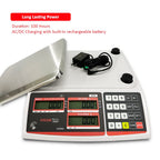 VisionTechShop TVP-60B Price Computing Scale, Lb/Oz/Kg Switchable, 60lb Capacity, 0.01lb Readability, NTEP Legal for Trade COC #19-038, NSF Certified