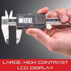 Starrett Stainless Steel Electronic Slide Caliper, 0-6" Range, .0005" Res