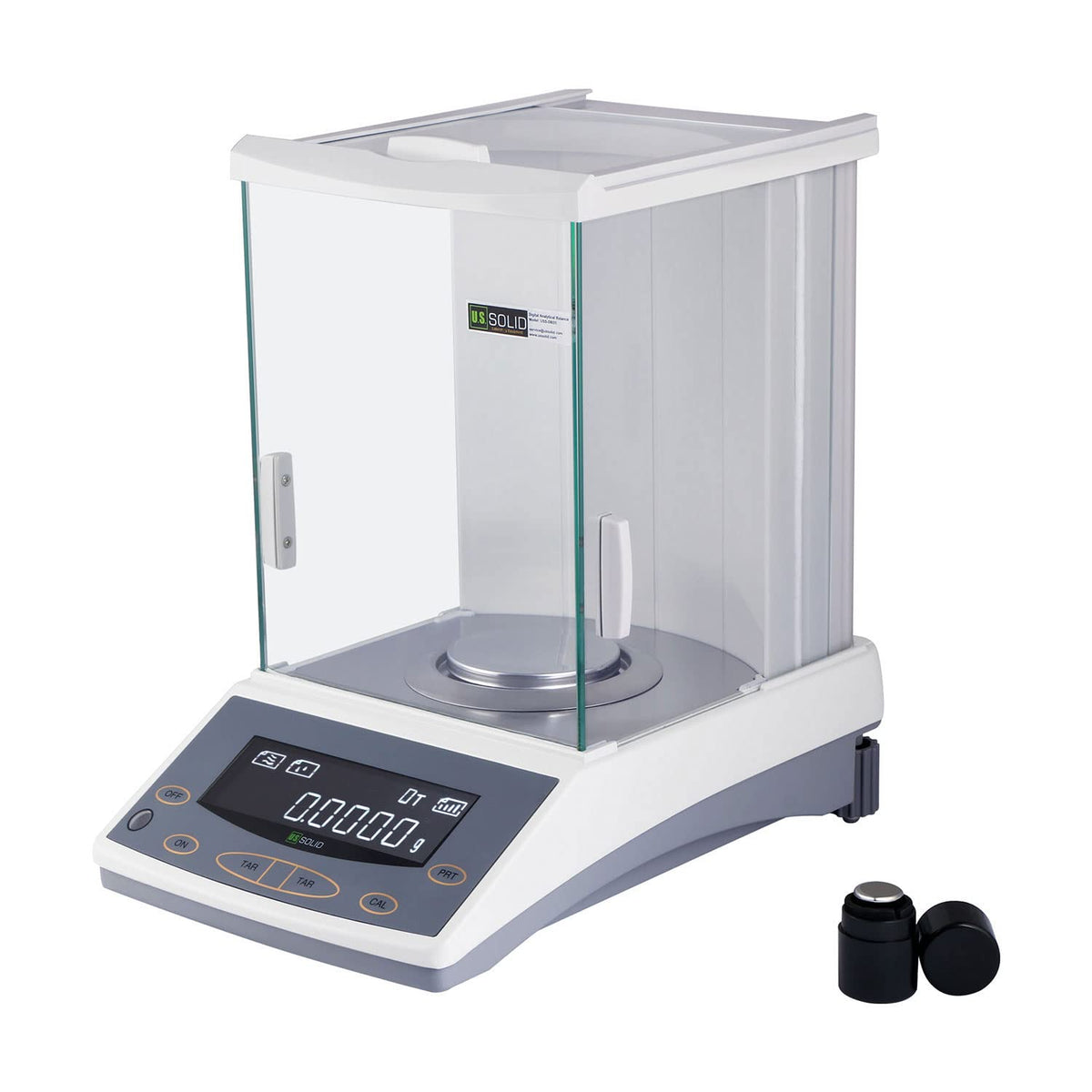 U.S. Solid 200g x 0.0001g Analytical Balance, High Precision Digital Lab Scale for Density & Dynamic Weighing, 0.1mg Accuracy