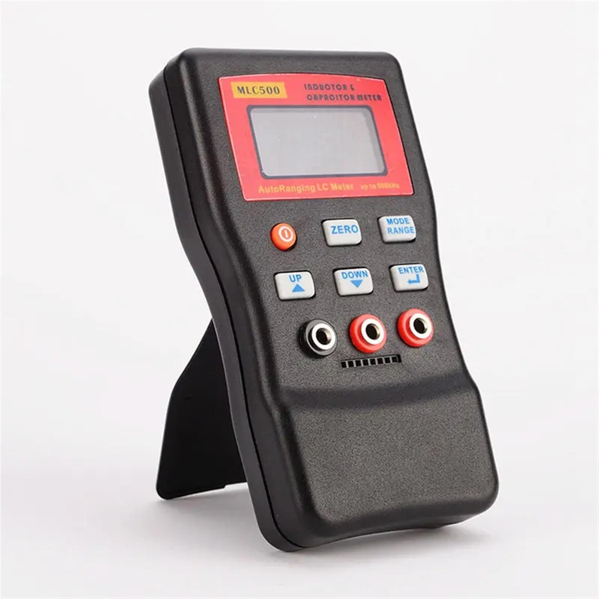 LCR Meters 500kHz Digital Capacitance Inductance Meter AutoRanging Component Tester MLC500 LC and RC Oscillation with Clip