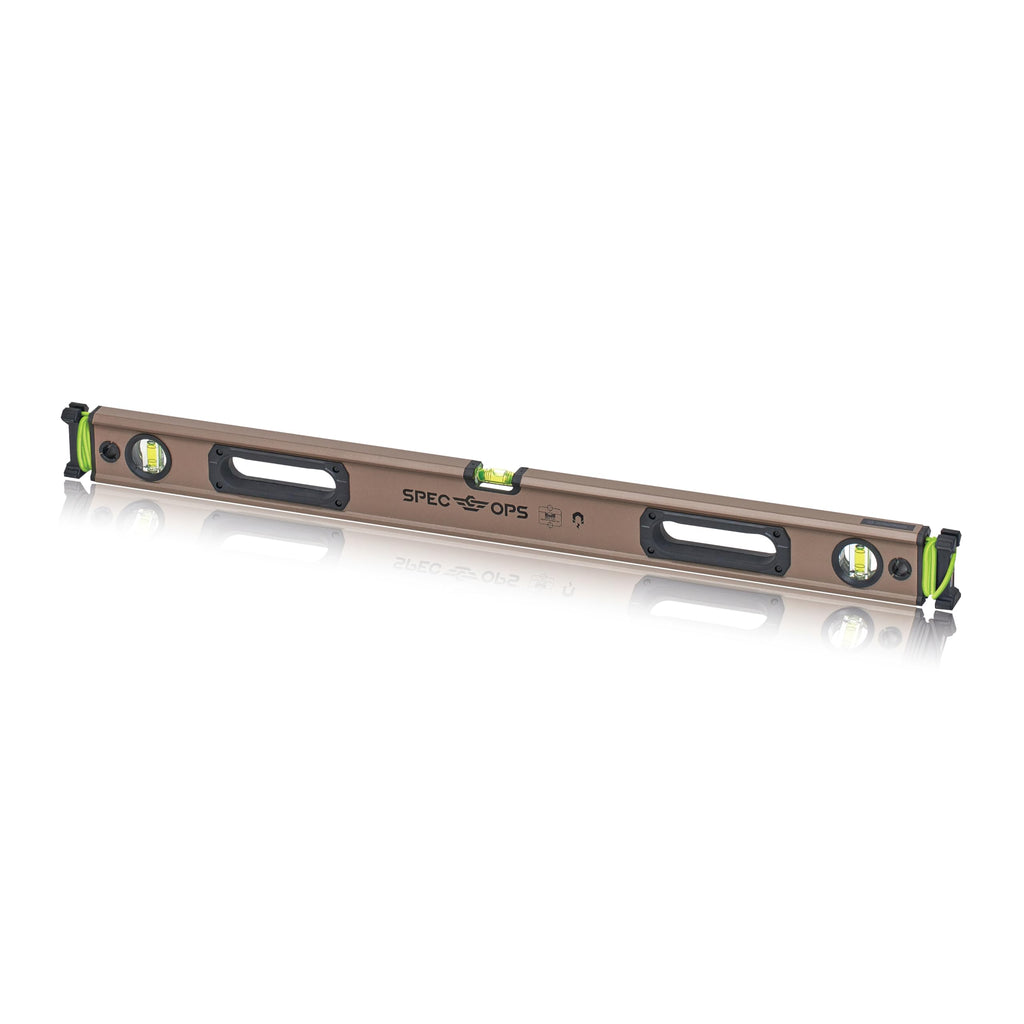 Spec Ops Tools Pocket Level for Framing & Layout, 33% Larger Precision Block Vials, Magnetic, Pocket 4"