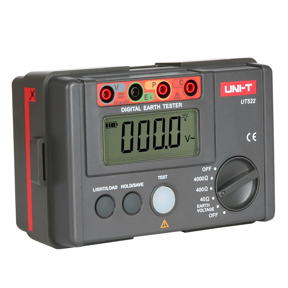 UNI-T UT522 UT520 Series Digital Earth Tester, 0O-4000O Earth Resistance Tester