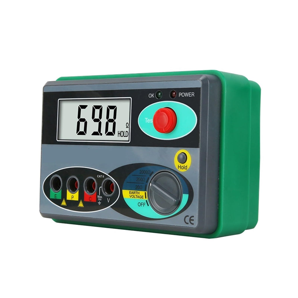 Resistance Tester Insulation Meter Earth Voltage Ground 0-2000 Ohm Digital Megohmmeter