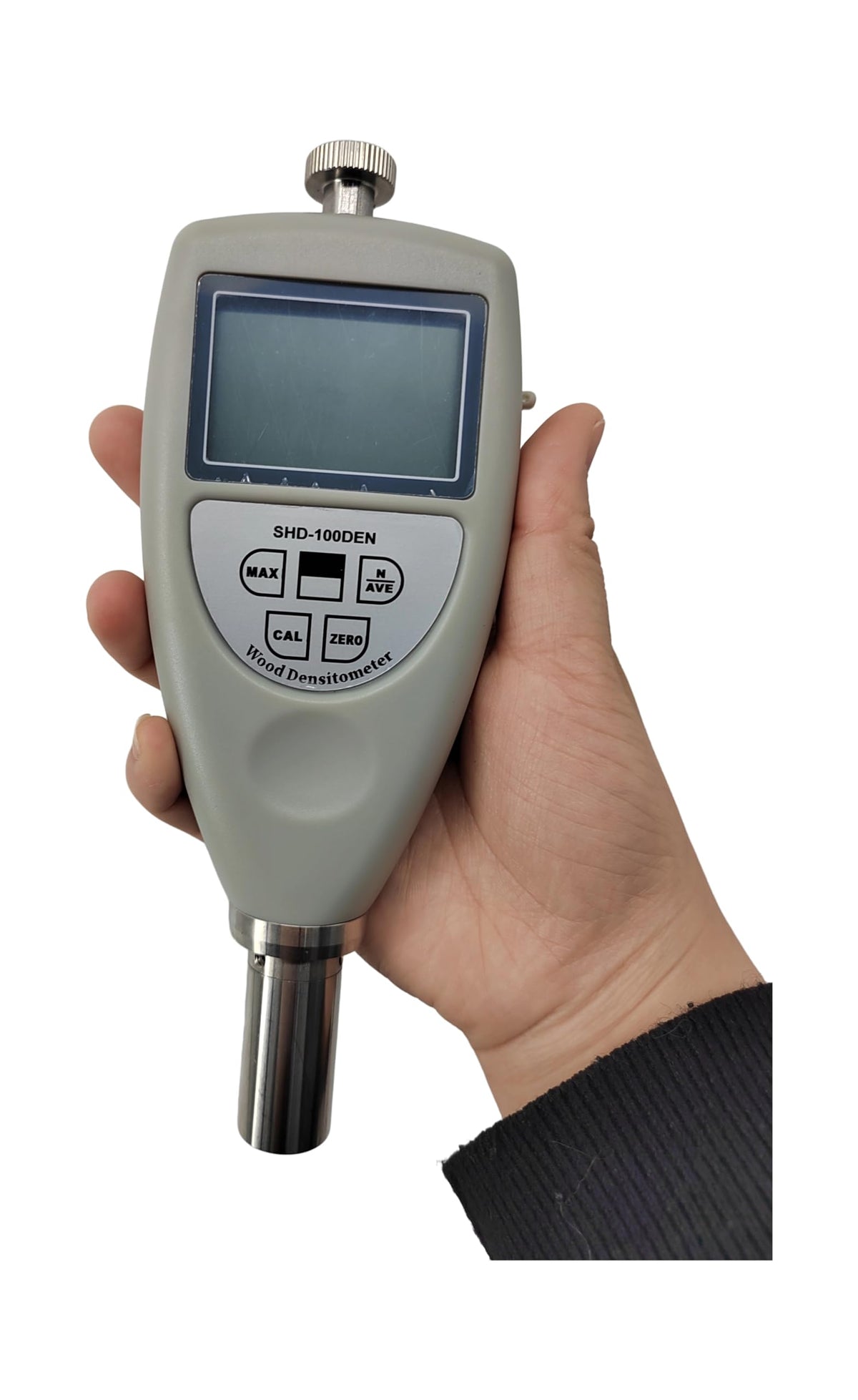 Handheld Wood Density Tester Digital Wood Density Test Equipment with USB Cable and Software Resolution 0.01g/cm³ Test Range 0.01g/cm³ ~1.2g/cm³