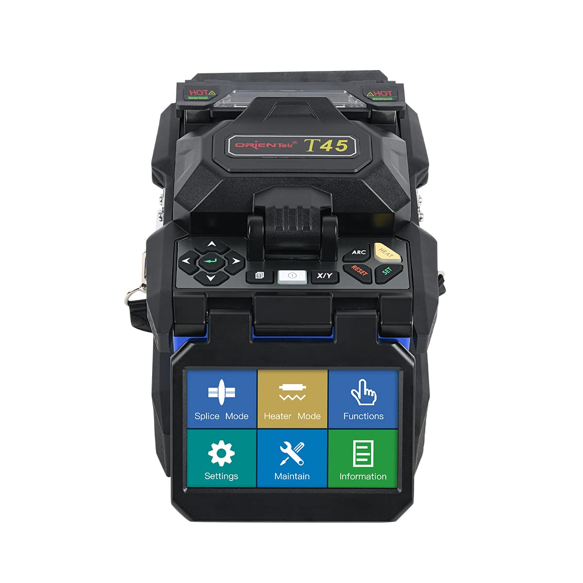 Orientek T45 Optical Fiber Fusion Splicer Kit Core Alignemnt Touch Screen