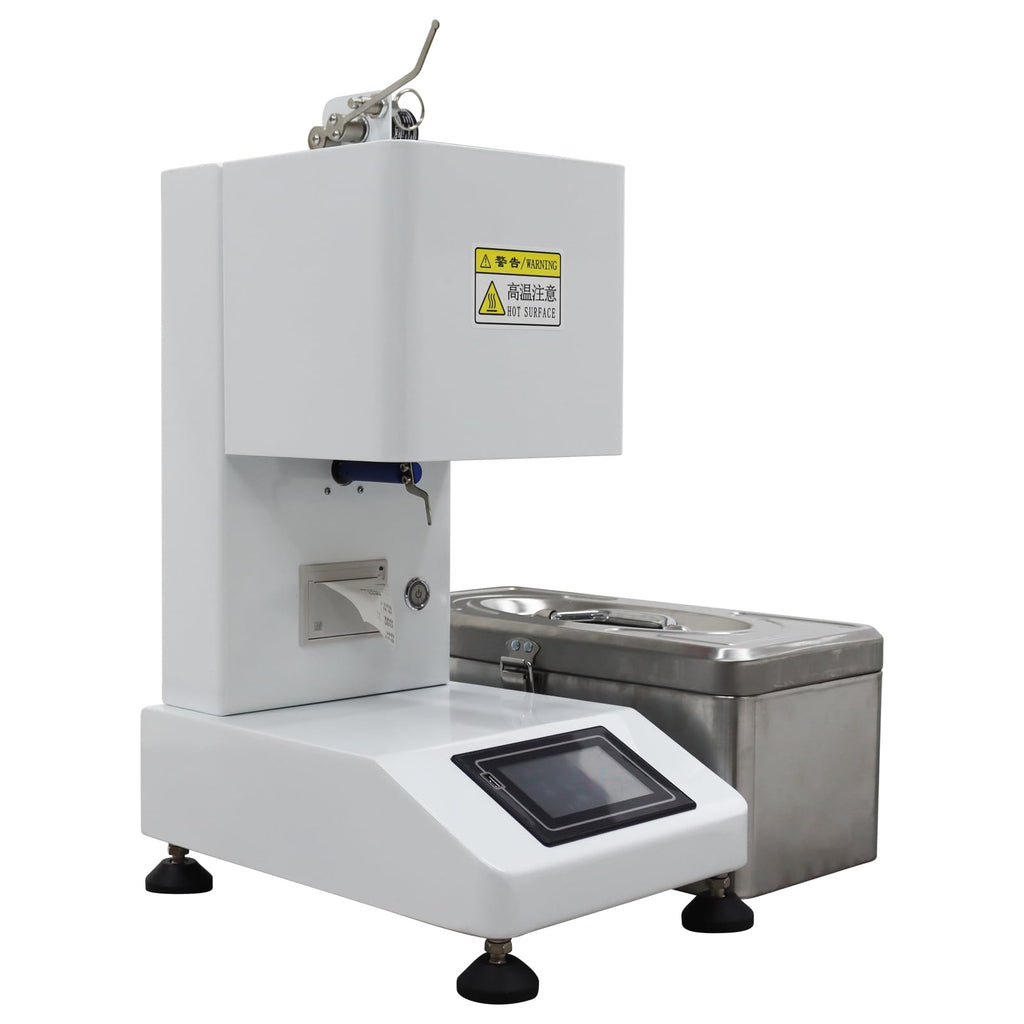 Automatic Melt Flow Rate Tester Melt Index Instrument MFR MVR Tester Indexer Flow Rate Meter with Touch Screen and Printer for Polymer Plastic 110V 500W