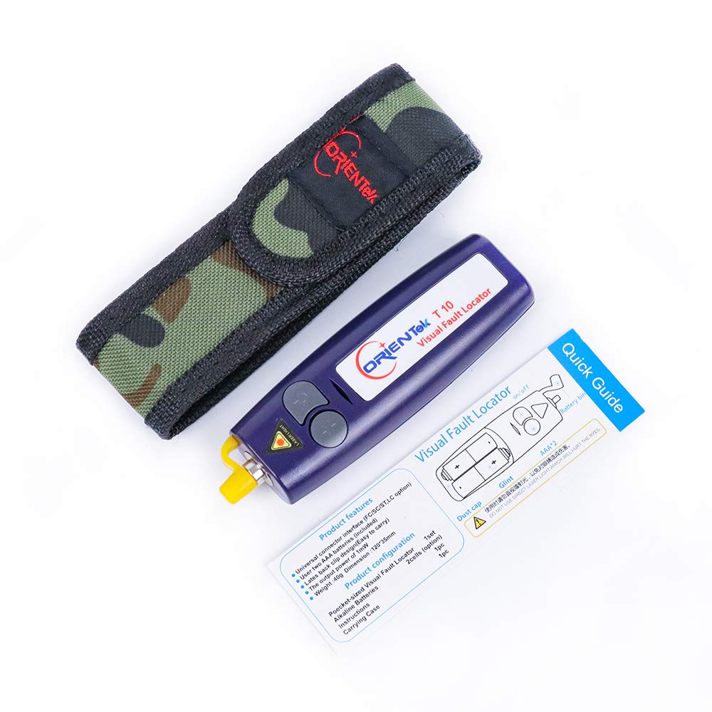 TCI Fiber Inspection Cleaning Tool Kit Including : Fiber Connector Microscope, Fiber Cleaner, Optic Power Meter,1mw VFL, Cleaning Wipes (TCI-8E Kit)