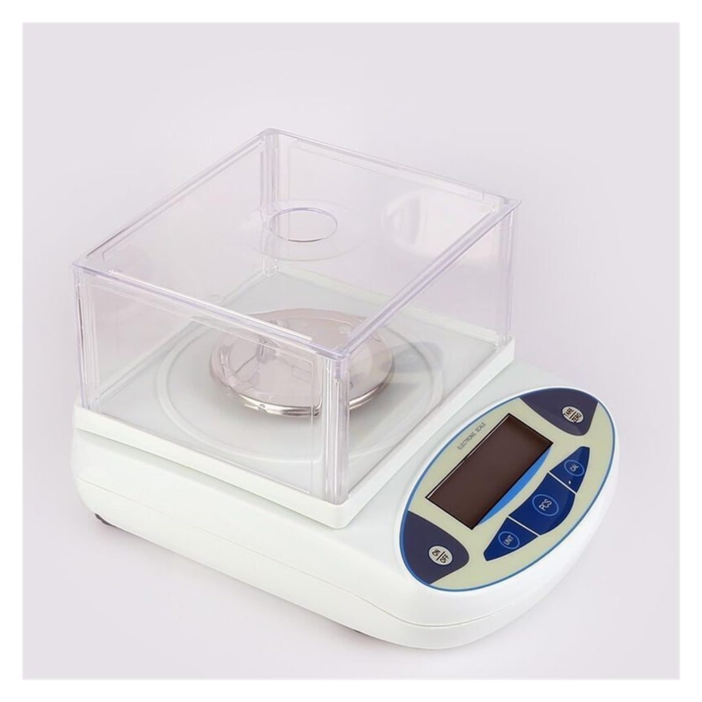 Analytical Balance, Digital Balance Electronic JM-B30002 3000g0.01 Counting and Weighing Scale with Windshield for Lab, Jewelry Store(JM-B30002(3000g/0.01g) 方盘)