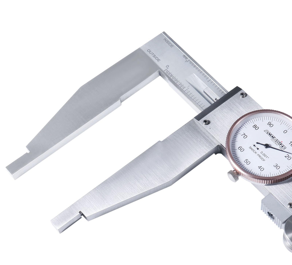 Accusize Heavy-Duty Dial Caliper, 0-40", Stainless Steel