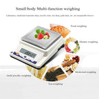 Electronic Precision Balance High Scale Digital Accurate Lab Laboratory Industrial Weighing and Counting Scientific Jewelry Kitchen Scales Multifunctional Weigh(3100g/0.1g)