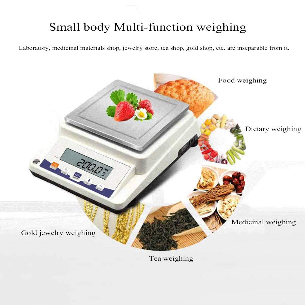 Electronic Precision Balance High Scale Digital Accurate Lab Laboratory Industrial Weighing and Counting Scientific Jewelry Kitchen Scales Multifunctional Weigh(3100g/0.1g)