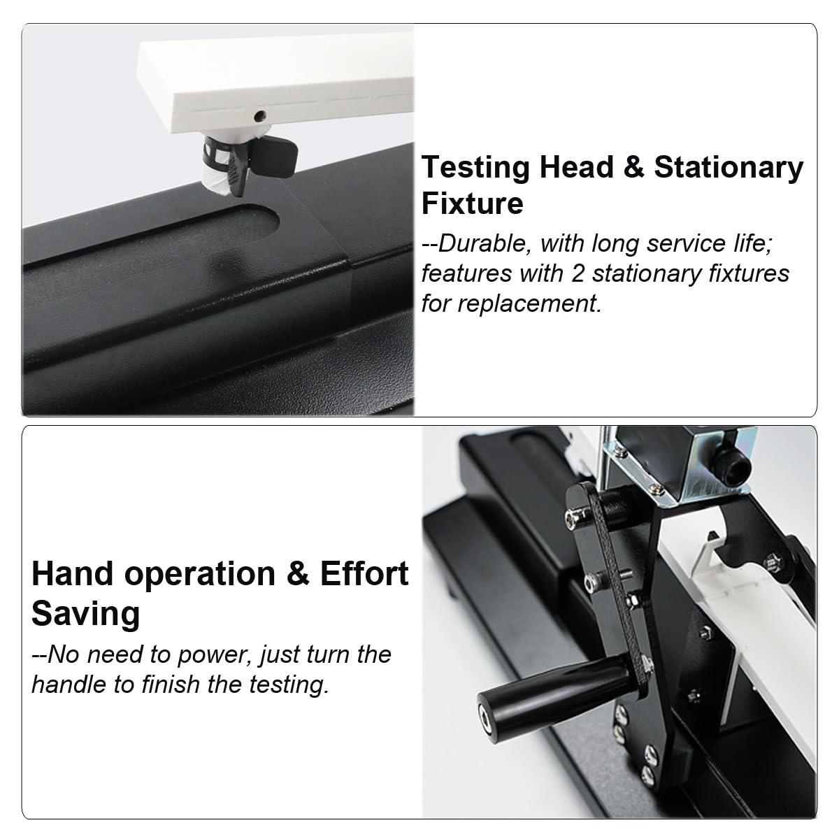 INTBUYING Dry Wet Rubbing Fastness Tester AATCC Manual Crockmeter