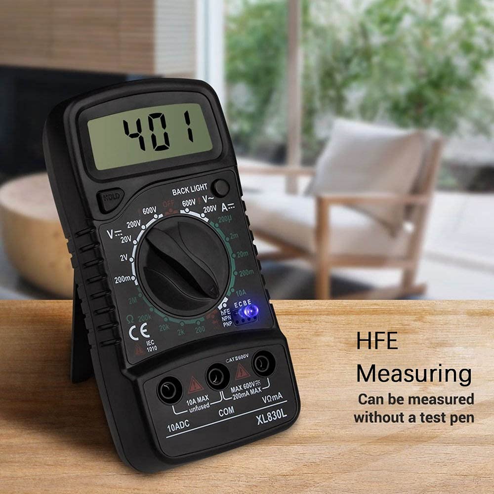 XL830L AC/DC Handheld LCD Digital Multimeter Electric Meter Tester Automotive Electronic Crystal Capacitance