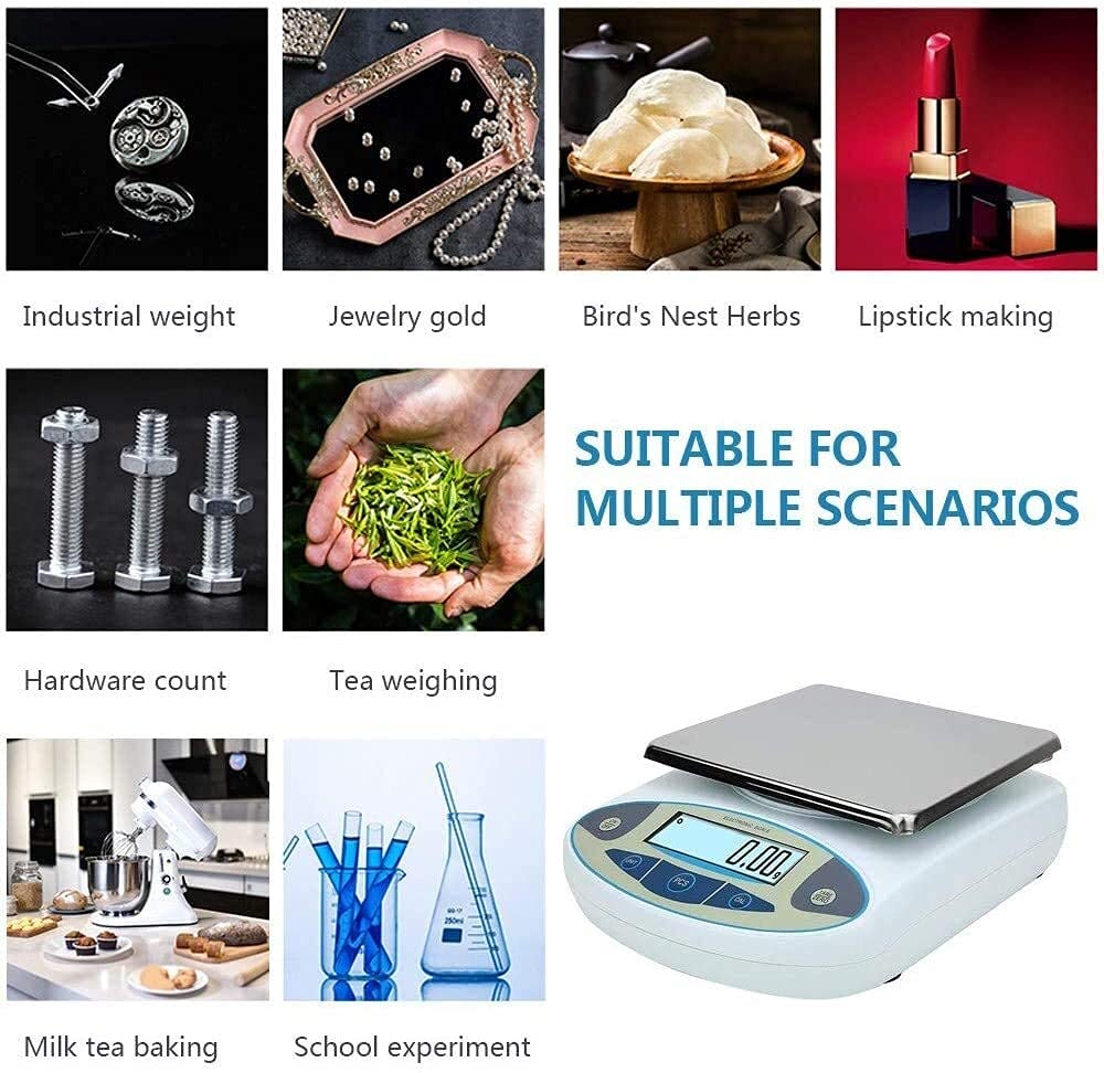 Digital Kitchen Electronic LCD Display High Precision Analytical Balance Laboratory Scale(10kg/0.1g)