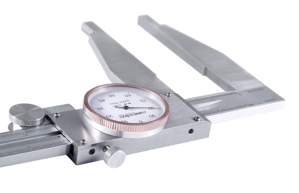 Accusize Heavy-Duty Dial Caliper, 0-40", Stainless Steel