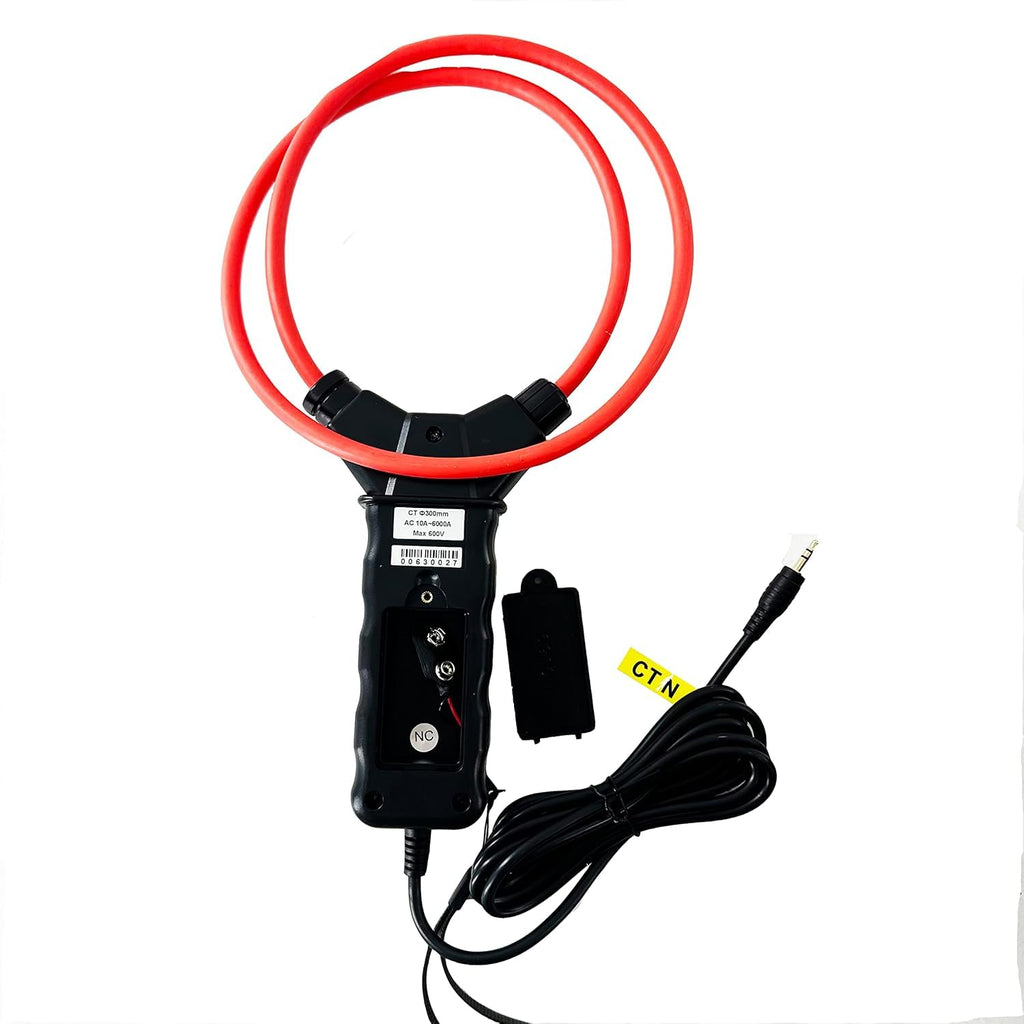 4 PCS 6000A Flexible Coil Current Clamp Sensor with CT Size Ф300mm Current 10A to 6000A for Three Phase Power Quality Analyzer Meter ETCR5000
