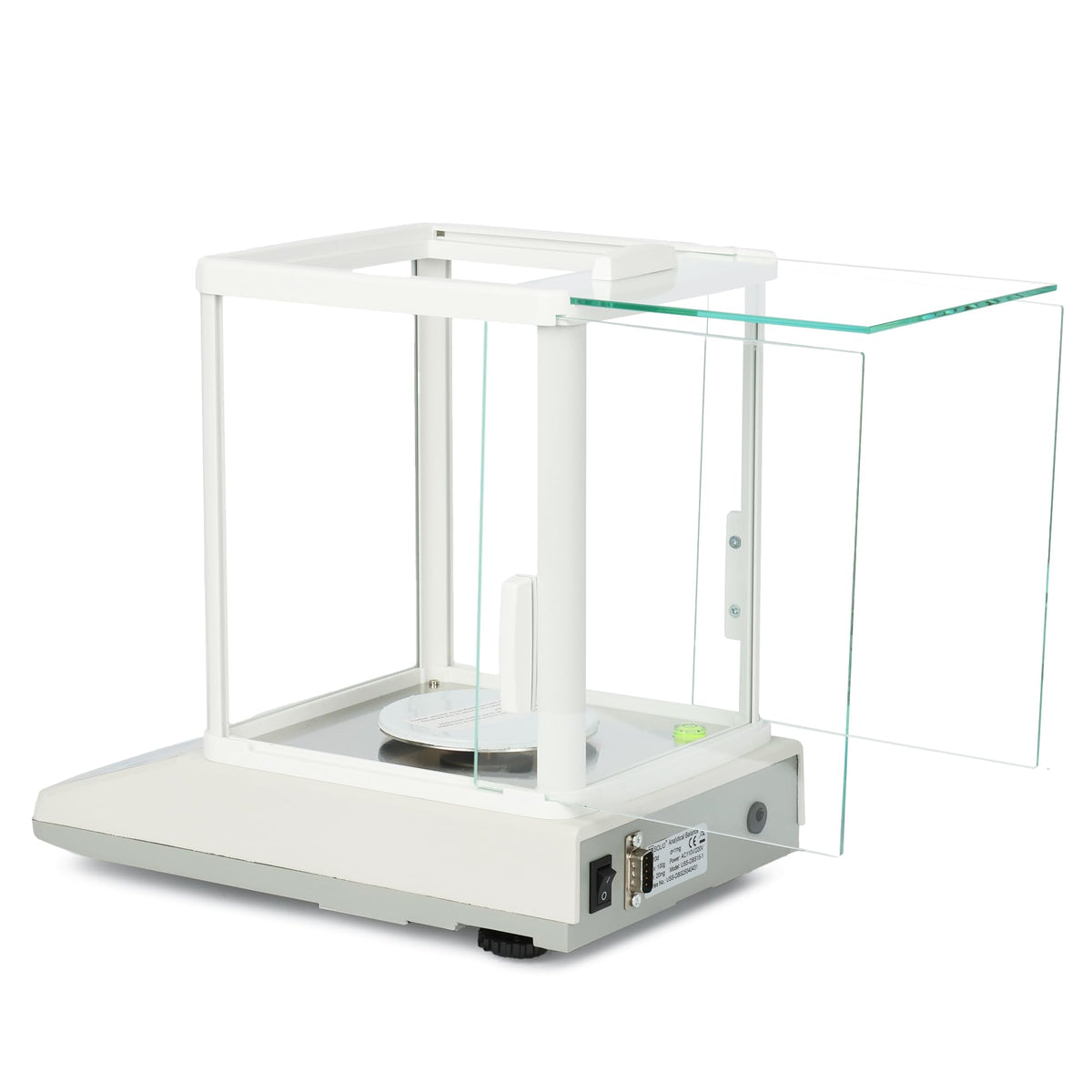 U.S. Solid Analytical Balance, 200g x 0.001g/1mg High Precision Lab Scale, Digital Balance - 5 Weighing Units, Glass Draftshield, RS232 Interface & Piece Counting, 200g Calibration Weight