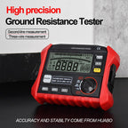 Insulation Resistance Multi Tester, Electrical Megger Insulation Resistance Tester, with Data Storage, Large Screen Backlit Display, Auto Shutdown Function, for Testing Industry
