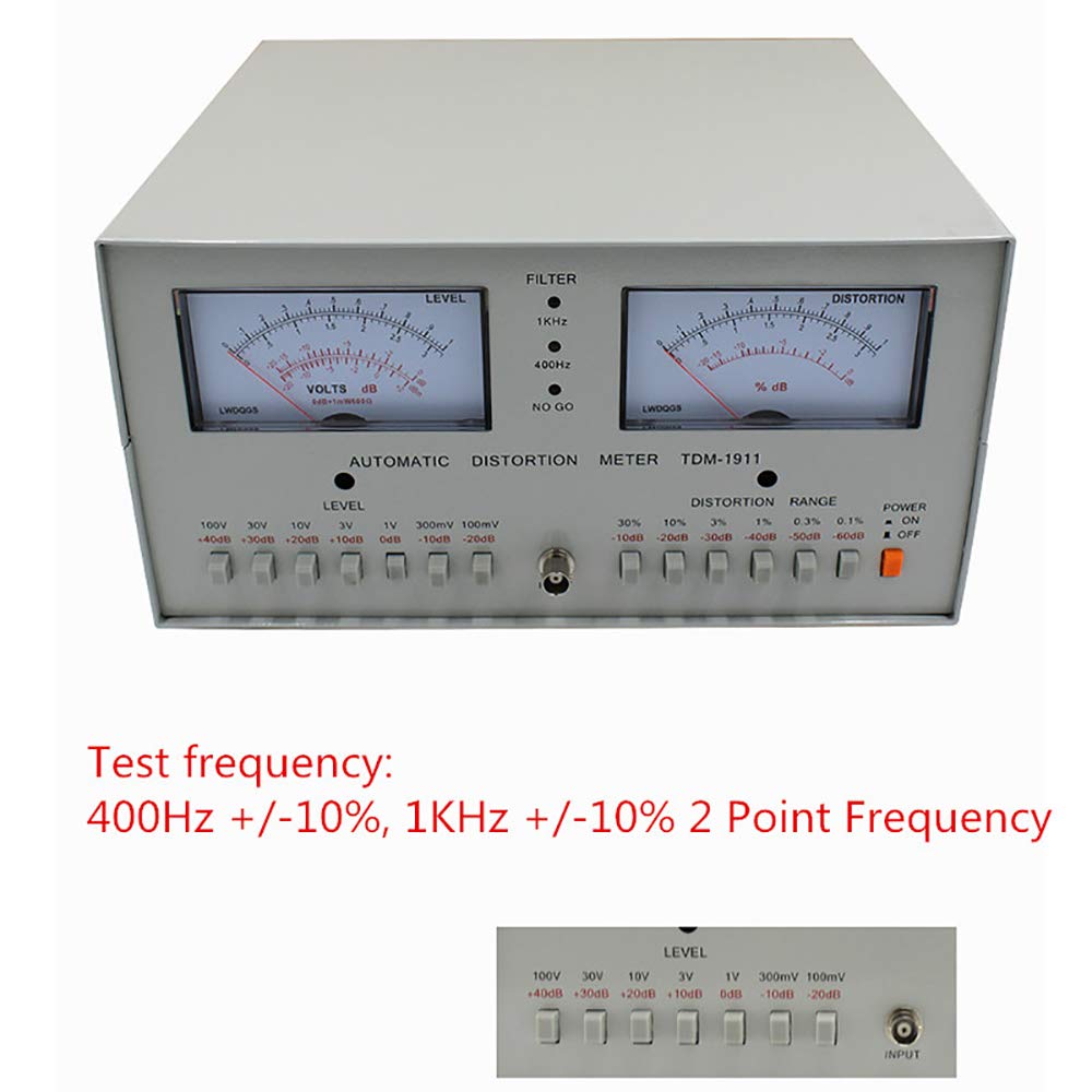 TDM-1911 Automatic Distortion Meter, 0.01%-30% Automatic Distortion Meter 110V Frequency 20kHz