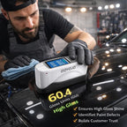 GOYOJO Three Angles Gloss Meter 20º 60º 85º Precision Glossmeters with Calibration Board, for Measure Stone, Paint, Ink, Marble, Floors, USB Interface Storage High End QC Software 5000 Data 0-200Gu