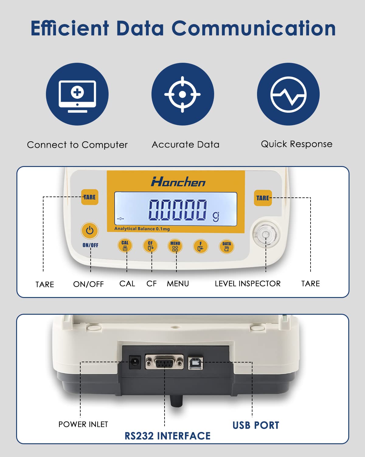 Digital Analytical Balance, 0.1mg Precise Electronic Scale for Lab/Pharmacy/Jewelry Store/Chemical Plant 0.0001g (120g/0.0001g)