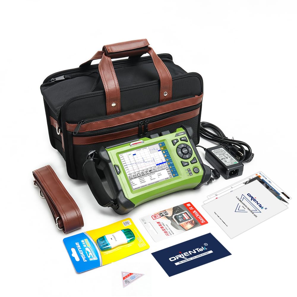 1310/1550nm 32/30dB Orientek - TR600 OTDR Touch Screen SM W/ 1:8/1:16 Fiber Cable Splitter + Testing Distance 120KM