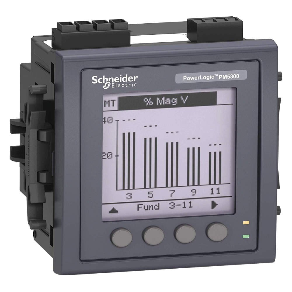 Telemecanique/Schneider Electric - METSEPM5560 - Power Meter, 120/480VAC, 125/250VDC Input Voltage, 3 Phase, 1, 5 Amps, Accuracy: 0.20%