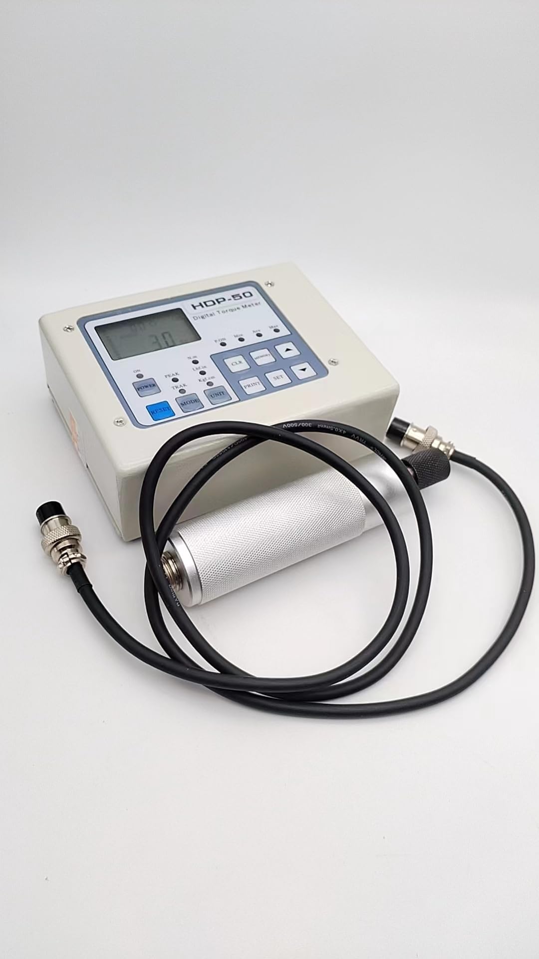 Split Type Handheld Digital Electric Torque Meter Tester HDP-50 Torsion Wrench Screw Tester, KGf.cm: 0.5~50.0, N.m: 0.05~5.00, lbf.in: 0.5～45.0 for Screwdriver