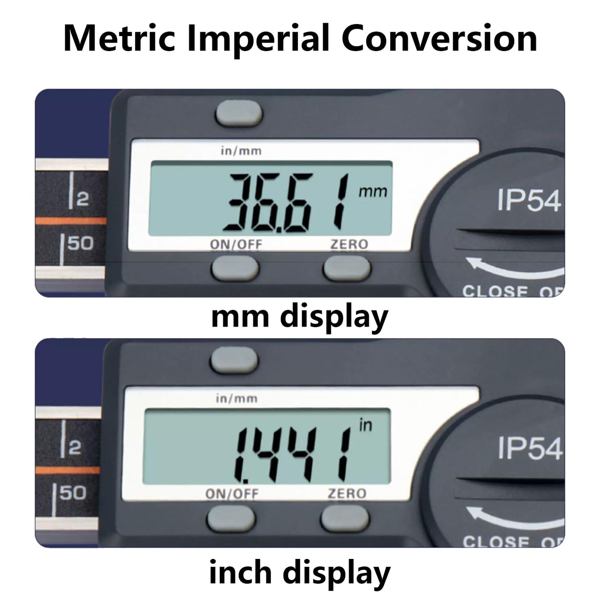 Stainless Steel 0-300mm Range Digital Depth Caliper, for Woodworking, Metalworking, Machining