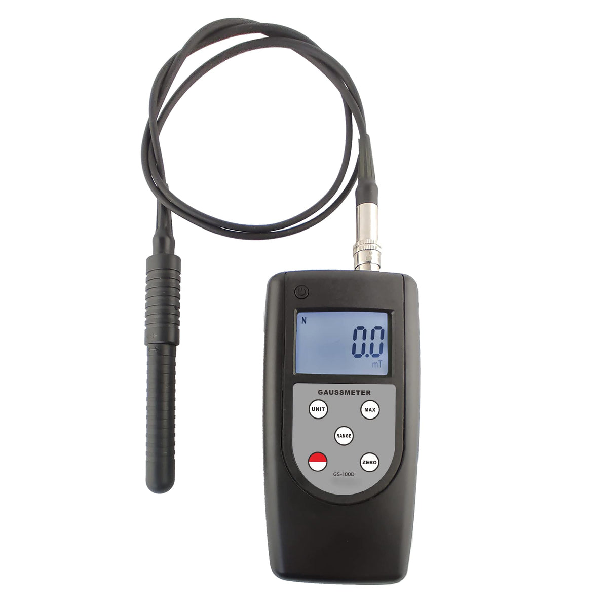 Portable Gaussmeter Gauss Meter for DC Magnetic Field AC Magnetic Field Radiation Magnetic Field with Measuring Range 0 to 200mT to 2000Mt