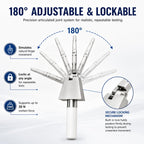 UL Articulated Test, Bend Test Finger Accessibility Probe, Electric Shock Protection, 3.5mm Hinged Test Probe, UL Test Curved Finger, for Electrical, Industrial, Scientific, Laboratory