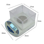 Digital Analytical Balance Precision Scale for Laboratories Analytical Electronic,Digital Kitchen Food Scale,13 Units Conversion,for Lab University Jewelry (100g)