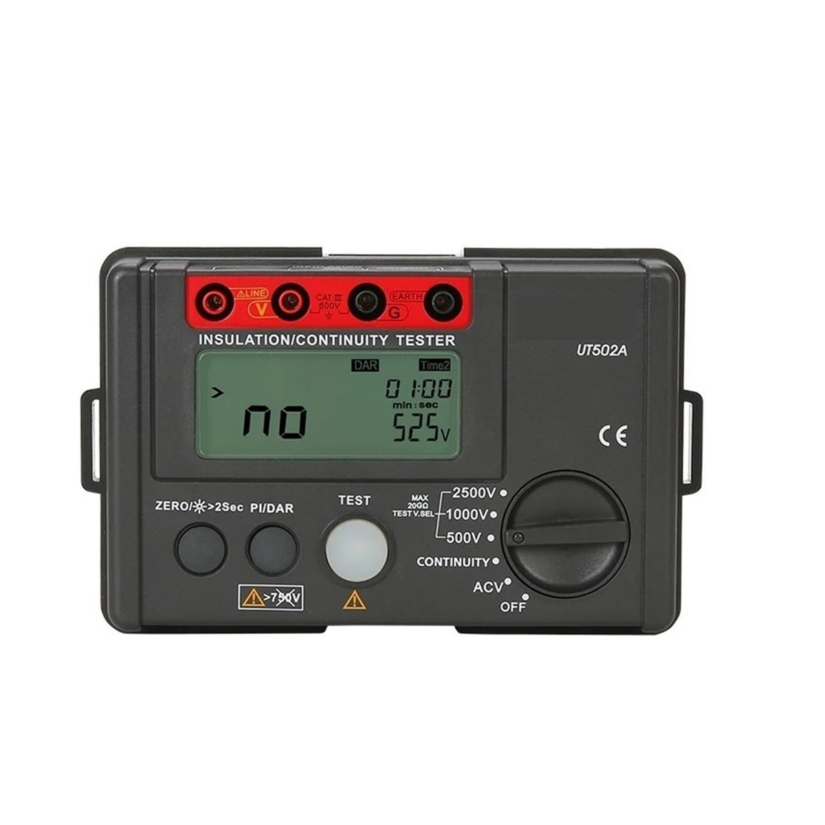Resistance Meter, Insulation Resistance Tester Digital Ohmmeter Megohmmeter Professional Ohm Measurement Voltmeter UT501 UT502(UT501A)