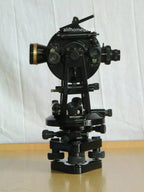 Vintage 20 Second Vernier Transit Theodolite Surveying Instrument, Optical Plummet, Horizontal & Vertical Angle Measurement Tool for Land Survey