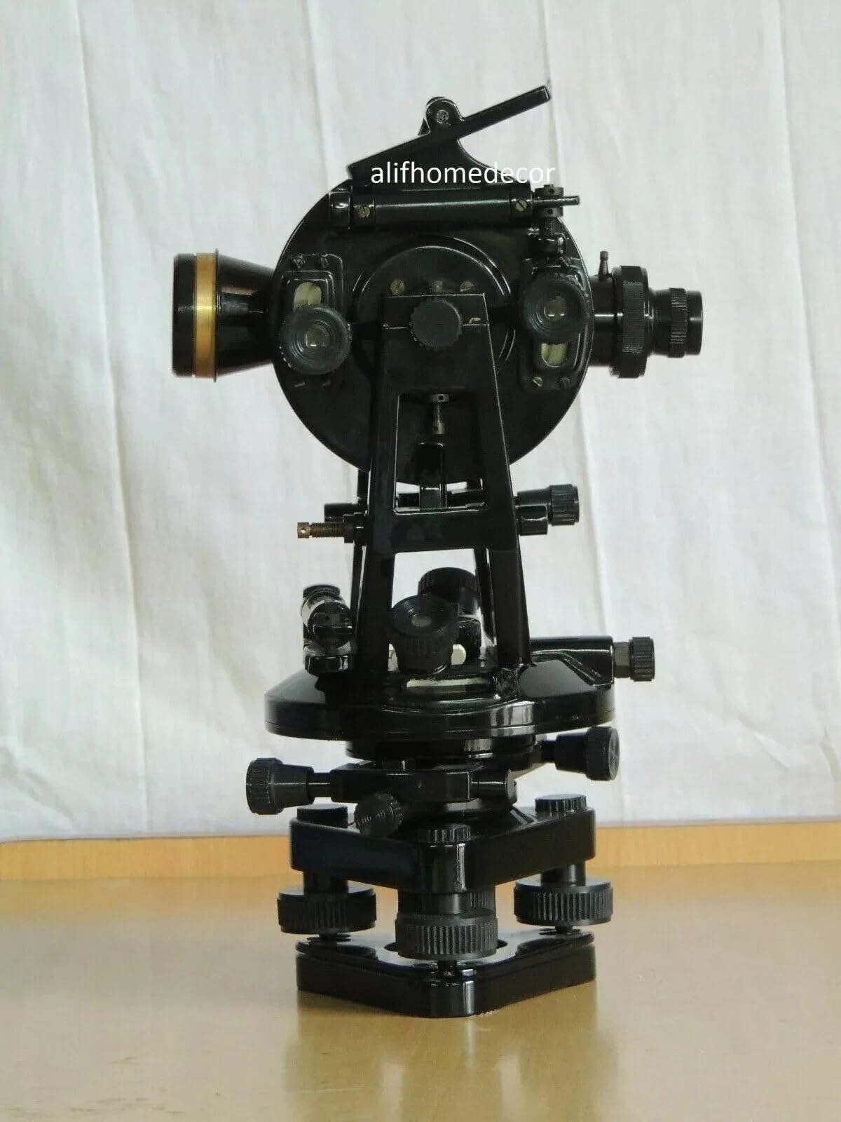 Vintage 20 Second Vernier Transit Theodolite Surveying Instrument, Optical Plummet, Horizontal & Vertical Angle Measurement Tool for Land Survey