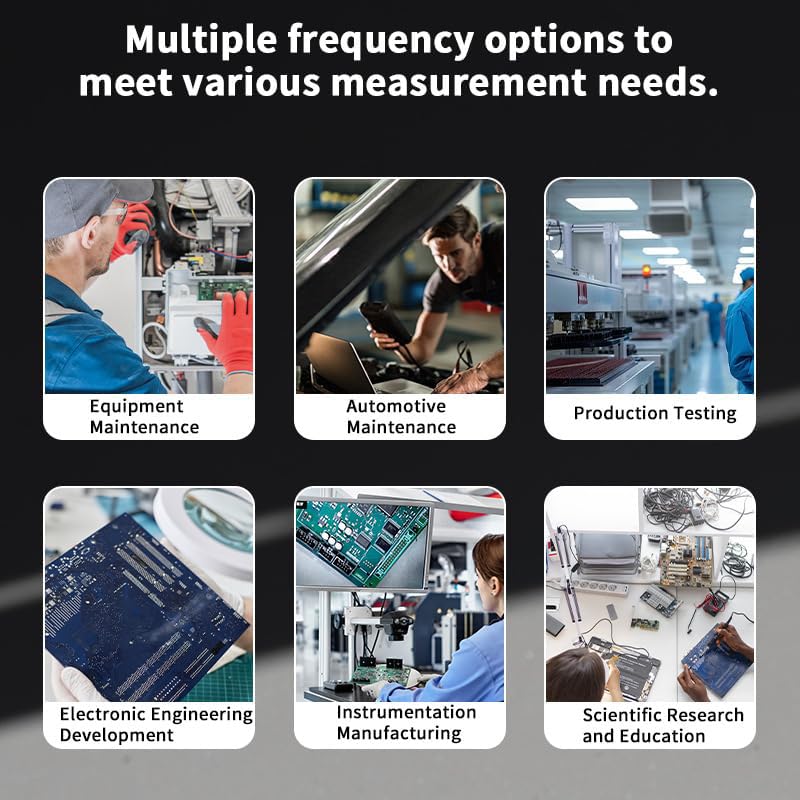 100KHz Frequency Meter Digital Inductance Capacitance Resistance Testers Electrical Multimeter