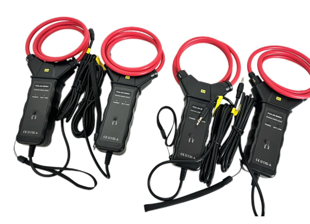 4 PCS 6000A Flexible Coil Current Clamp Sensor with CT Size Ф300mm Current 10A to 6000A for Three Phase Power Quality Analyzer Meter ETCR5000