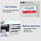 Triple Beam Mechanical Balance Scale, Precision Mechanical Balance Scale with 3 Weights, Weighing Range 0.1g-2610g and Accuracy 0.1g, Durable and Clear, for School, Factories, Laboratory