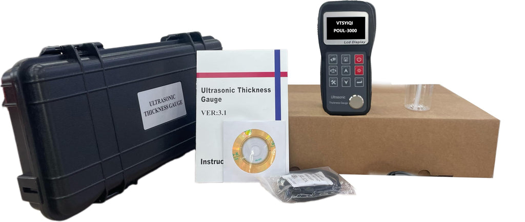 Ultrasonic Thickness Gauge Meter Tester WithRange 0.75mm to 300.0mm