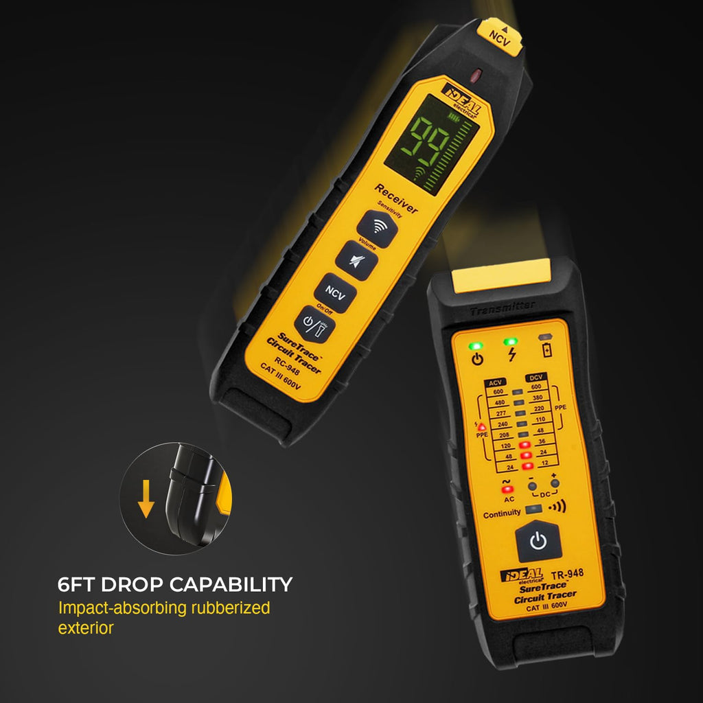 Ideal Electrical SureTrace Plus Circuit Tracer, Circuit Breaker Finder Tool