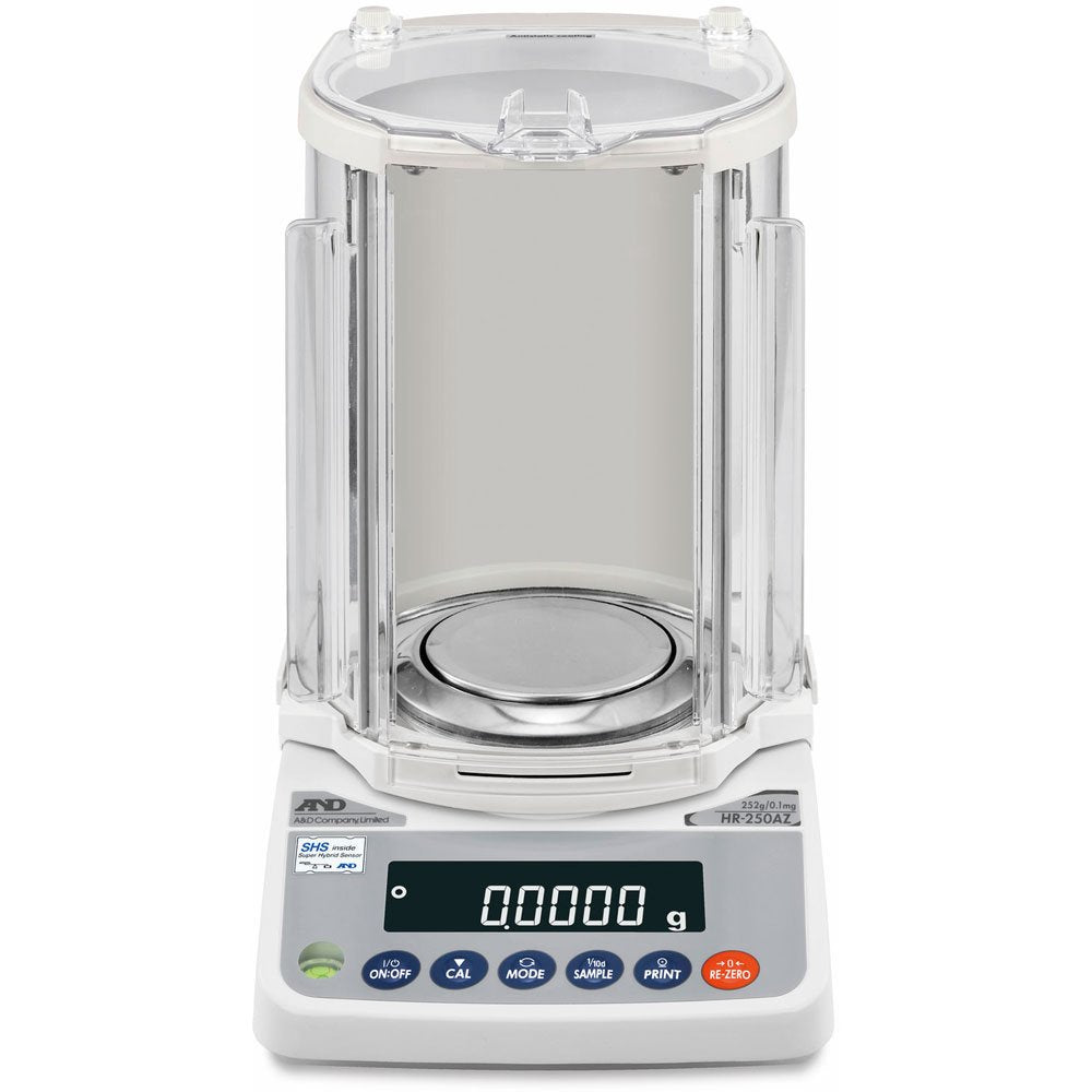 A&D Weighing HR-100A Galaxy Analytical Balance, 102g x 0.1mg with External Calibration