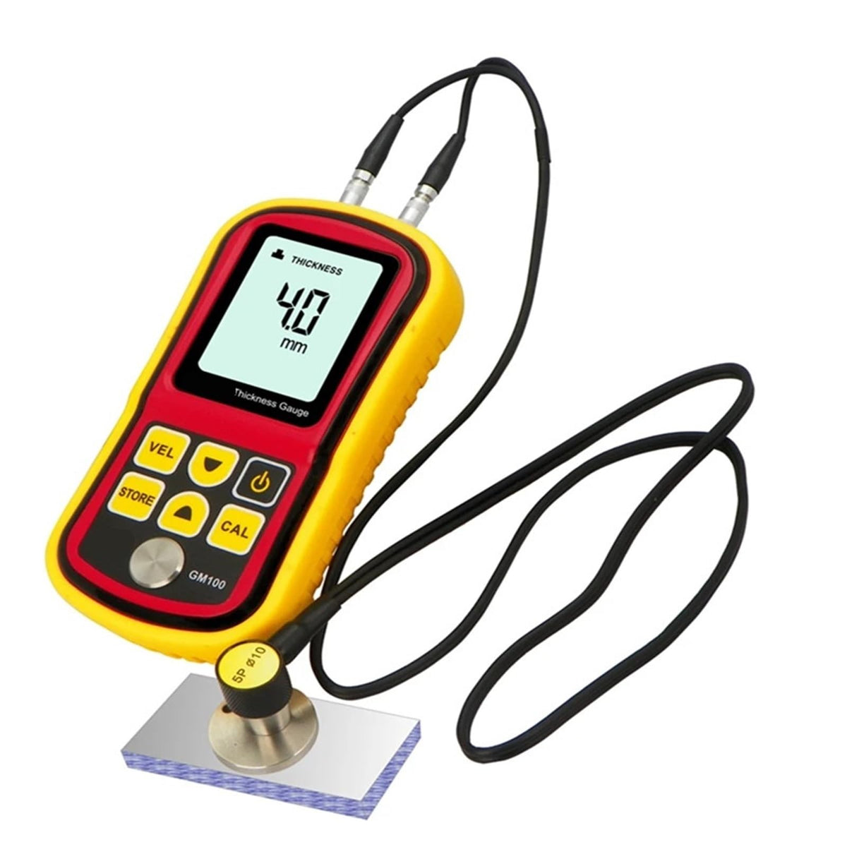 Thickness Gauge Meter Digital LCD Metal Width Measuring Tools 1.2~220mm (Steel) Measurement GM100
