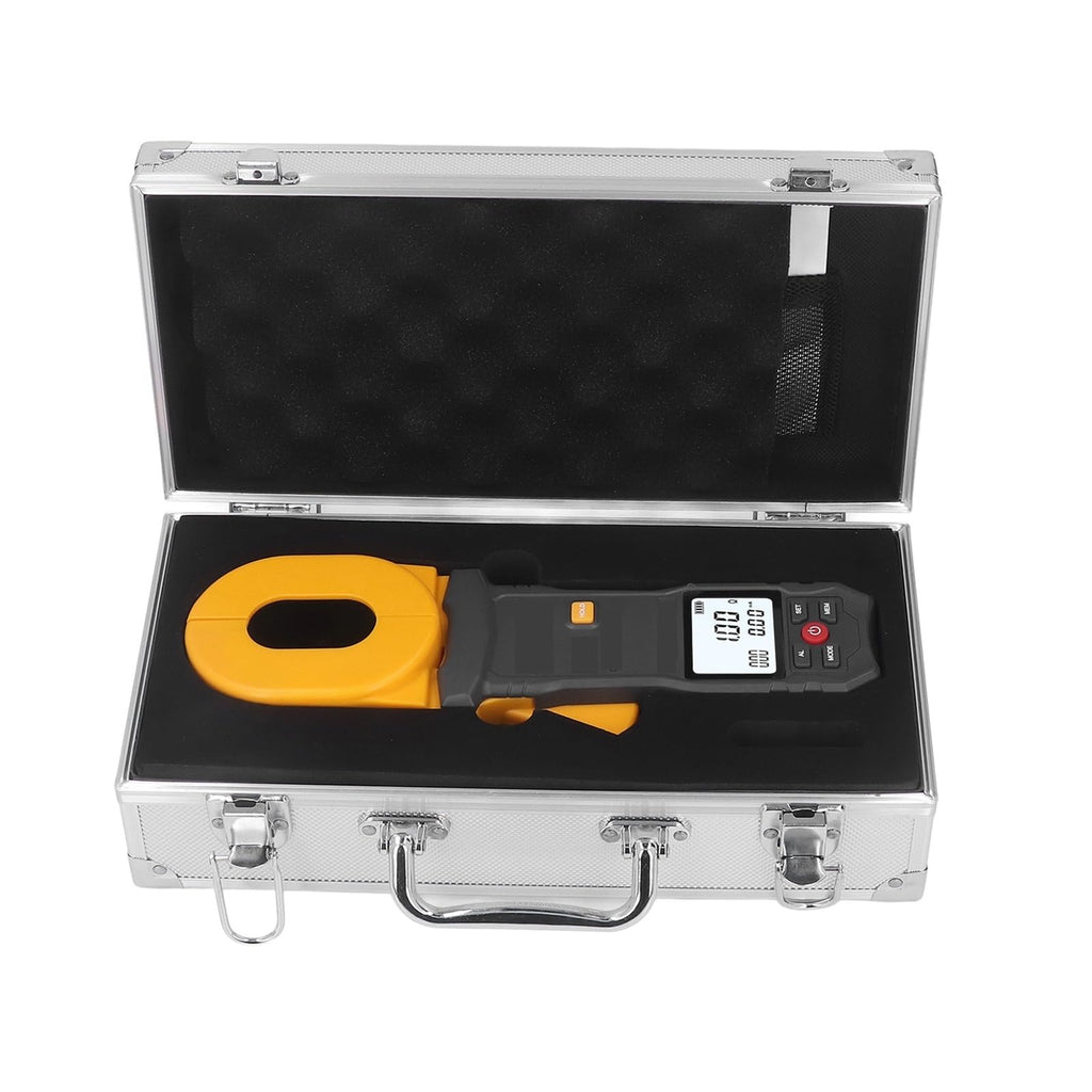 Resistance Tester LCD Digital Clamp Ground Meter Auto Power Off Earth Test for Weather