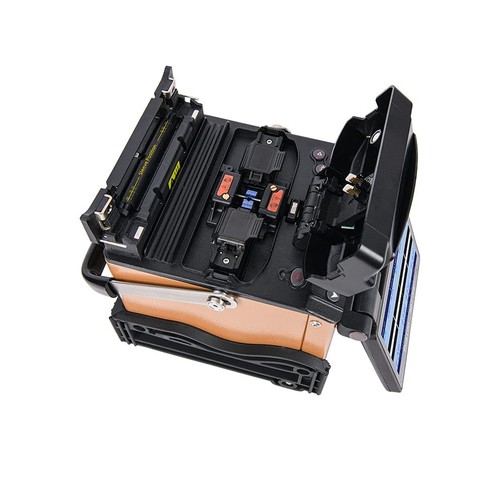 Fusion Splicer JILONG Fusion Splicer KL-280E Real Core Alightment 5000 Splices Electrodes Life, 8s Splice SM Quick Mode Fiber Splicer 0.02dB Splicing Loss Fiber Weldering Machine