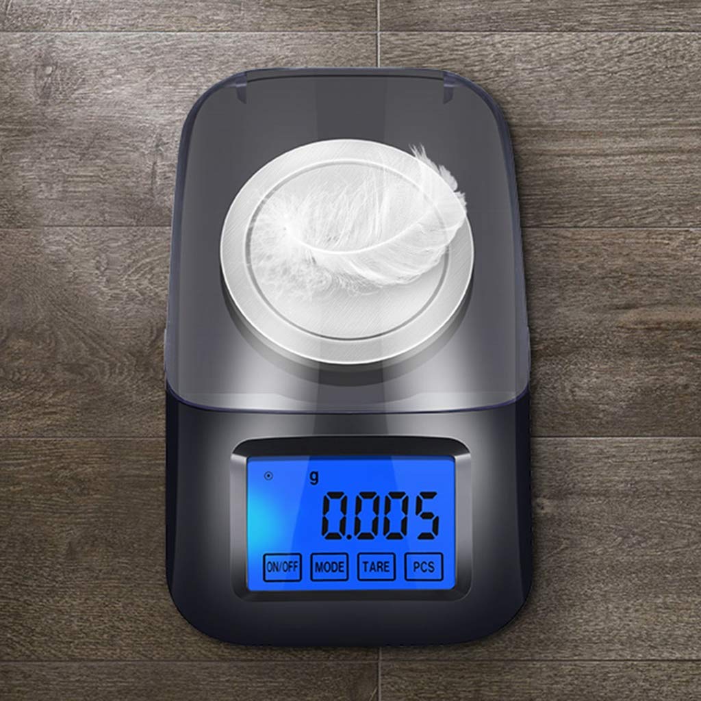 Digital Jewelry Scales Mini Pocket 50 0.001g High Precision Weighing Tare Function Balance for Laboratory
