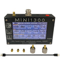 Mini1300 Antenna Analyzer 0.1-1300MHz Vector Network Analyzer with 4.3" Touchscreen SWR/Impedance/Return Loss Test TDR & L/C Meter SMA Calibration Kit Aluminum Alloy Shell