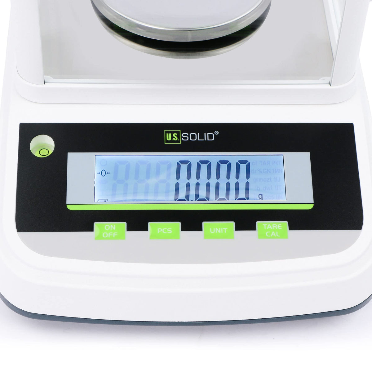 U.S. Solid 1mg Analytical Balance High Precision Digital Lab Scale with 2 LCD Screens, RS232 USB Interface (300gx0.001g)