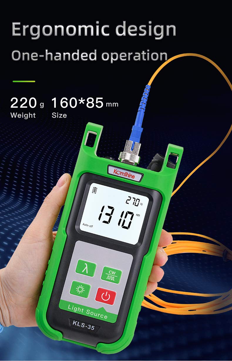 Optical Fiber Light Source KOMSHINE KLS-35 PON Type for 1310/1490/1550nm Typical Output Power：-5dB