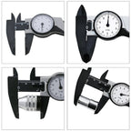 0-150mm Dial Caliper Shock-Proof Plastic Vernier High Precision Metric Micrometer Portable Gauge Measuring Tool