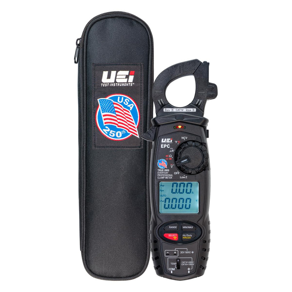 UEi EPCCOMBO TRMS AC Clamp Meter with ATTPC4 Pipe Clamp